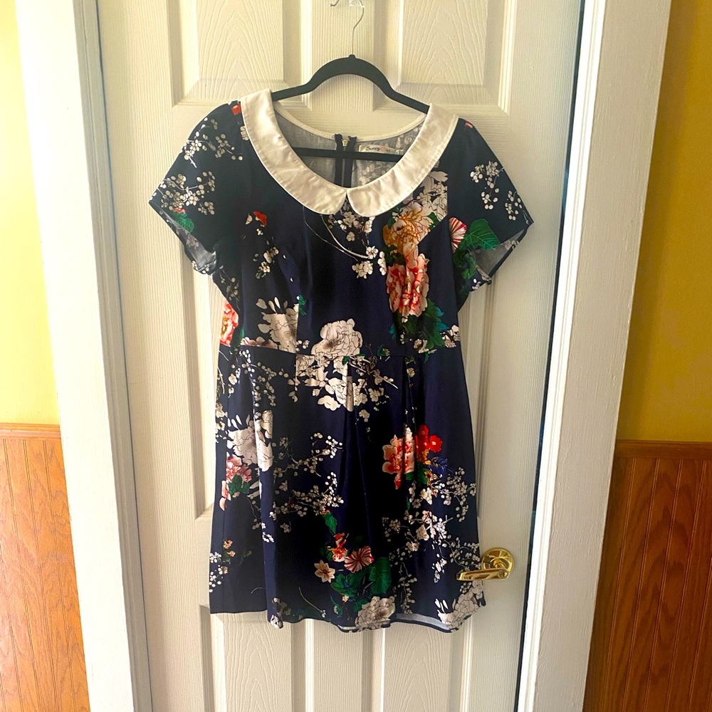 Peter Pan Collar Mini Dress
